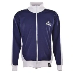 BUKTA Navy Track Top with White Contrast Panels