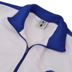 Bukta Track Top - White with Royal Panels and Cuffs -Blakely Clothing Store bukjwhtr1 2