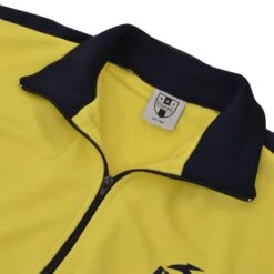 Bukta Yellow Track Top with Navy Panels & Cuffs -Blakely Clothing Store bukjyeln1 2