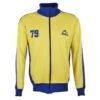 Bukta Heritage Track Top - Yellow with Royal Blue Panels