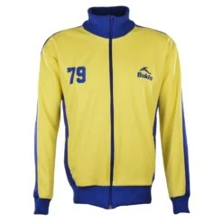 Bukta Heritage Track Top - Yellow with Royal Blue Panels