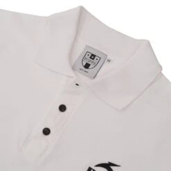 BUKTA Heritage Polo - White With Black Cuffs -Blakely Clothing Store bukpwhtb2 2