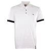 BUKTA Lifestyle White Polo Shirt with Black Cuffs -Blakely Clothing Store bukpwhtb3