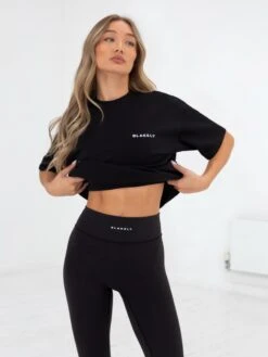 Series Oversized T-Shirt - Black -Blakely Clothing Store edit1966AWBlack 01D