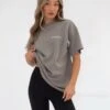 Series Oversized T-Shirt - Stone Grey -Blakely Clothing Store edit1966AWGrey 05LEADD