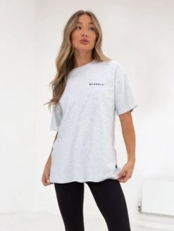 Series Oversized T-Shirt - Marl White -Blakely Clothing Store edit1966AWMarlWhite 06D f2578a4b 54fb 44e0 8f2b 3e1e0b14a65b