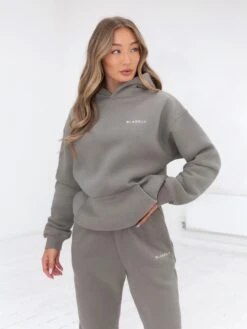 Series Oversized Hoodie - Stone Grey -Blakely Clothing Store edit836AWGrey 05D