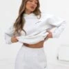 Series Oversized Hoodie - Marl White -Blakely Clothing Store edit836AWMarlWhite 02LEADD