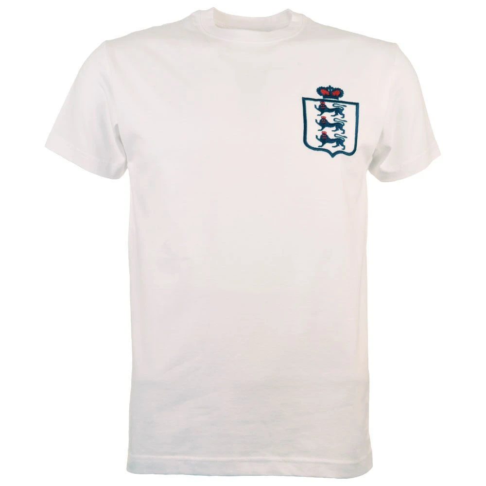 Kids England Football T-Shirt - Three Lions Embroidered White Organic Cotton 1 Kids England Football T-Shirt - Three Lions Embroidered White Organic Cotton