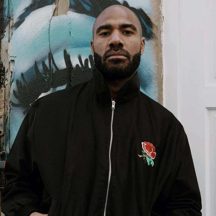 England 1910 Vintage Rugby Zipped Hoodie - Black 3 England 1910 Vintage Rugby Zipped Hoodie - Black - Image 3