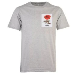 England Rose 1910 Grey T-Shirt - Organic Cotton Heritage Edition