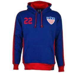USA Number 22 Retro Hoodie - Premium Cotton Embroidered Sweatshirt