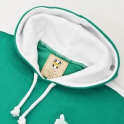 Hibernian FC Retro Hoodie - Emerald & White -Blakely Clothing Store h0049 2