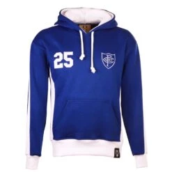 Chelsea FC Number 25 Retro Hoodie - Royal Blue/White
