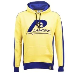 NASL Rochester Lancers Hoodie - Yellow/Royal Retro Soccer Style