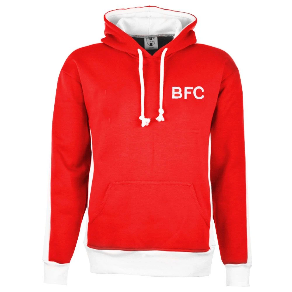 Barnsley Red & White Embroidered BFC Pullover Hoodie 1 Barnsley Red & White Embroidered BFC Pullover Hoodie