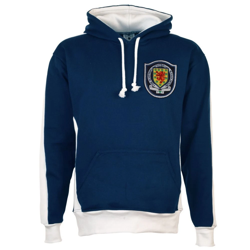 Scotland 1954 Retro Heritage Hoodie - Premium Navy & White Cotton 1 Scotland 1954 Retro Heritage Hoodie - Premium Navy & White Cotton