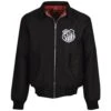 Santos FC Black Harrington Jacket - Made in the UK 3 Santos FC Black Harrington Jacket - Made in the UK -Blakely Clothing Store hj0004