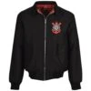 Corinthians Paulista Embroidered Black Harrington Jacket -Blakely Clothing Store hj0005