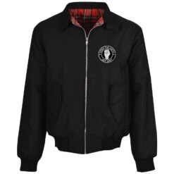 Swansea City Black Harrington Jacket - Official Jack Army Apparel