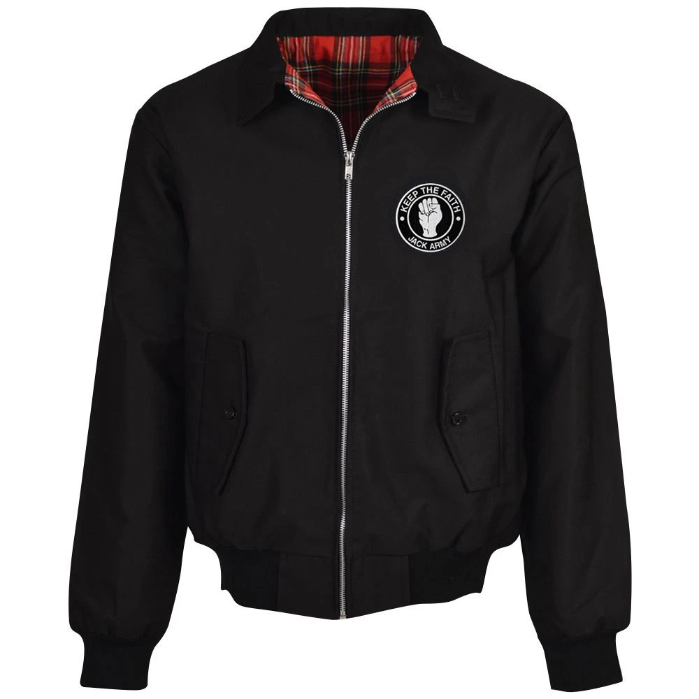 Swansea City Black Harrington Jacket - Official Jack Army Apparel 1 Swansea City Black Harrington Jacket - Official Jack Army Apparel
