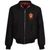 Wolverhampton Wanderers 1908 FA Cup Final Crest Harrington Jacket - Black -Blakely Clothing Store hj0009