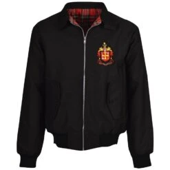 Wolverhampton Wanderers 1908 FA Cup Final Crest Harrington Jacket - Black