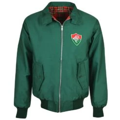 Fluminense Green Harrington Jacket - Vintage 1960s/70s Badge Edition