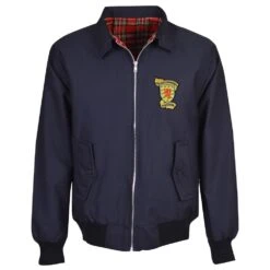 Scotland Navy Harrington Jacket with Vintage World Cup Crest