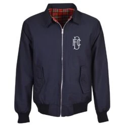 Dundee Retro 70s Crest Navy Harrington Jacket