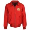 Manchester Reds 1970's Red Harrington Jacket with Vintage Crest -Blakely Clothing Store hj0044