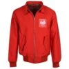 Poland Red Harrington Jacket - Retro 1970s/80s Football Crest