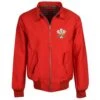 Wales Rugby 1976 Heritage Red Harrington Jacket -Blakely Clothing Store hj0047