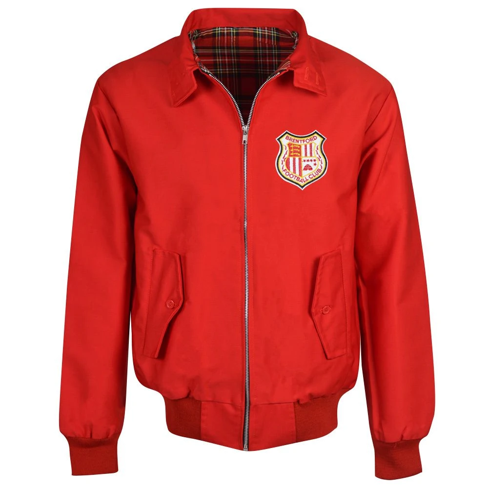 Brentford Red Harrington Jacket - Official Merchandise 1 Brentford Red Harrington Jacket - Official Merchandise