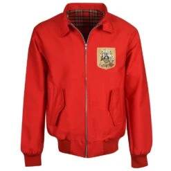 Sheffield United Red Harrington Jacket with 1960s Retro Crest
