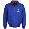 Oldham Athletic Royal Harrington Jacket with 1970s Vintage Crest 3 Oldham Athletic Royal Harrington Jacket with 1970s Vintage Crest -Blakely Clothing Store hj0089