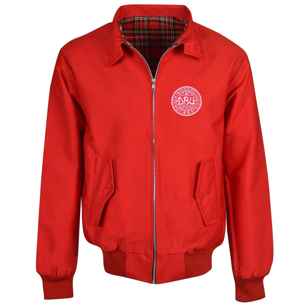 Denmark Red Harrington Jacket - Classic UK Made Outerwear 1 Denmark Red Harrington Jacket - Classic UK Made Outerwear