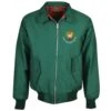 Classic Green Harrington Jacket for Men - Made in the UK