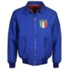 Italy Rugby Royal Harrington Jacket - Classic British Fan Apparel 3 Italy Rugby Royal Harrington Jacket - Classic British Fan Apparel -Blakely Clothing Store hj0108