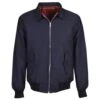 Classic Navy Harrington Jacket with Red Tartan Lining - Made in UK -Blakely Clothing Store hjacknavy
