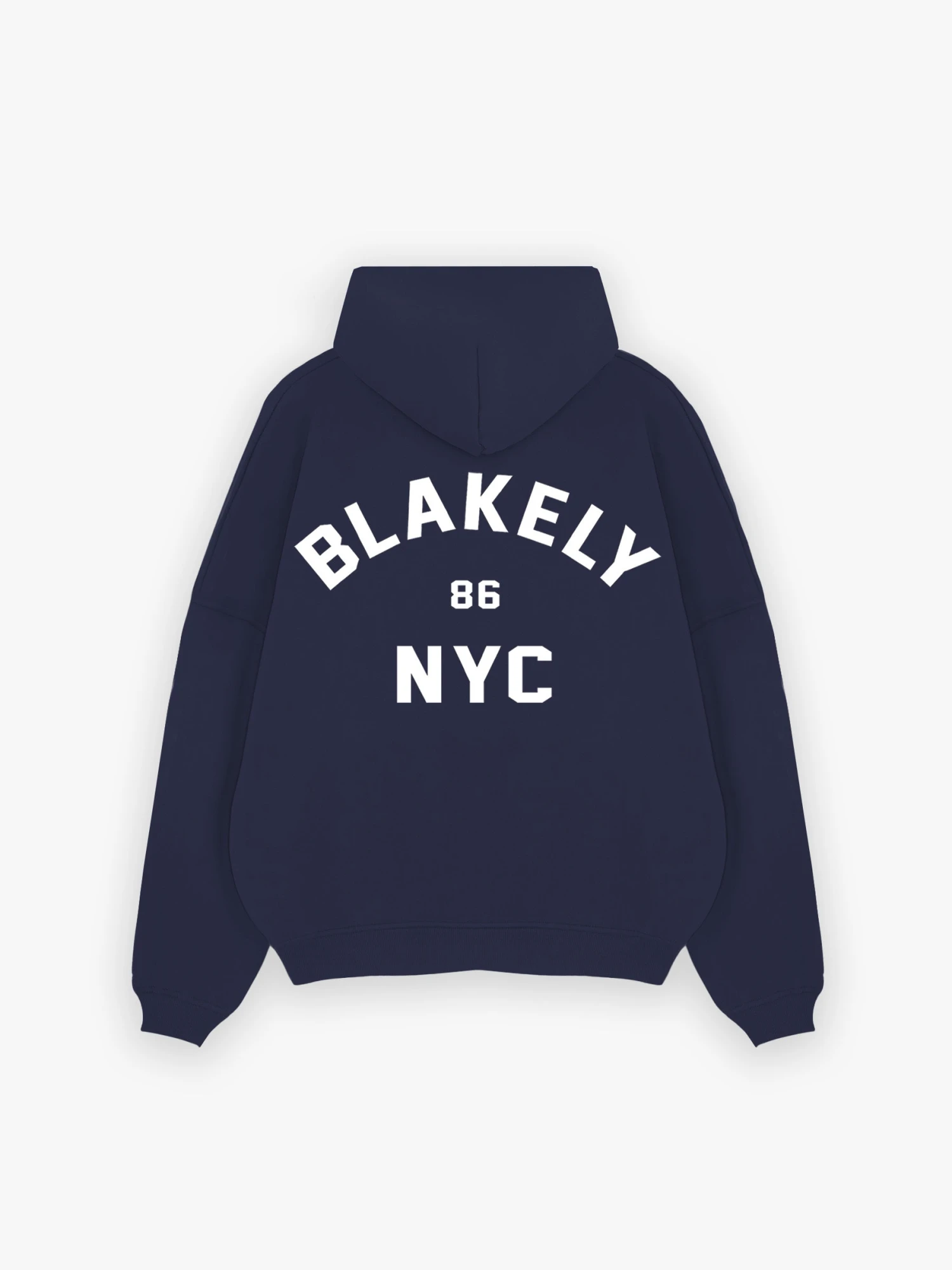 NYC Relaxed Hoodie - True Navy 3 NYC Relaxed Hoodie - True Navy - Image 3