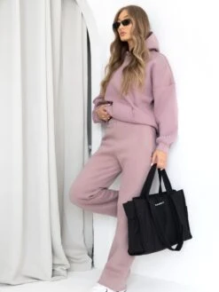 Isabel Wide Leg Sweatpants - Dusty Pink 8 Isabel Wide Leg Sweatpants - Dusty Pink -Blakely Clothing Store isabejoggerbrandD