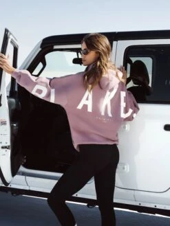 Isabel Hoodie & Leggings Set - Dusty Pink & Black -Blakely Clothing Store isabelblackleggingsD 6