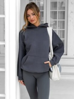 Isabel Hoodie & Leggings Set - Charcoal -Blakely Clothing Store isabelsetD 24
