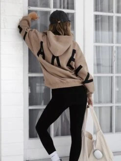 Isabel Hoodie & Leggings Set - Tan & Black -Blakely Clothing Store isabelsetD 33