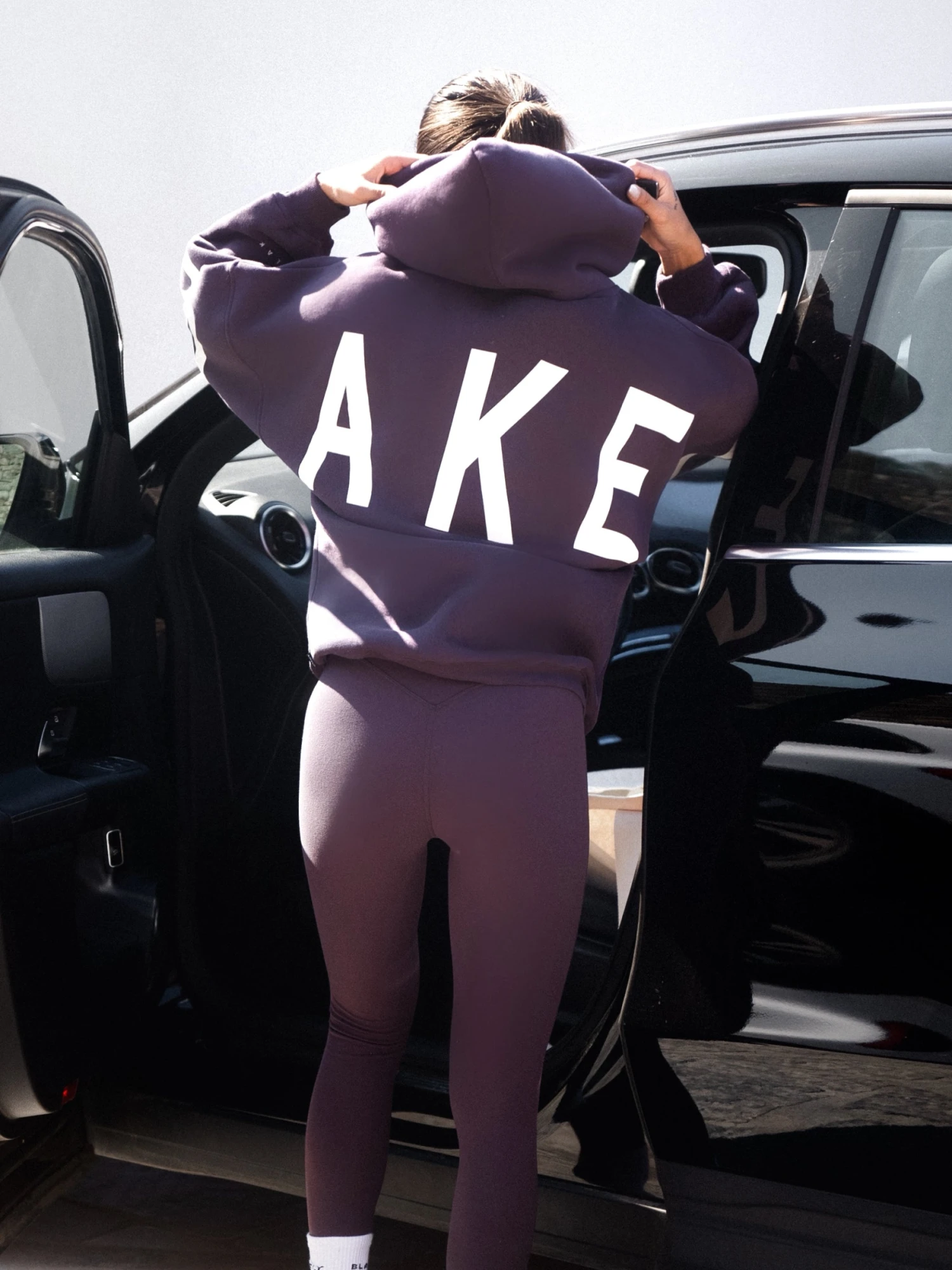 Isabel Hoodie & Leggings Set - Plum 2 Isabel Hoodie & Leggings Set - Plum - Image 2