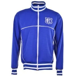 Everton Retro Track Top with Embroidered Badge