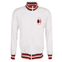 AC Milan Retro Track Top - Official Heritage Football Jacket