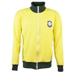 Brazil Retro Track Top - Classic Football Style Zip-Up Jacket