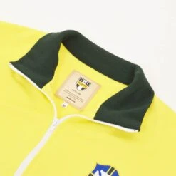 Brazil Retro Track Top - Classic Football Style Zip-Up Jacket 6 Brazil Retro Track Top - Classic Football Style Zip-Up Jacket -Blakely Clothing Store j0050 2
